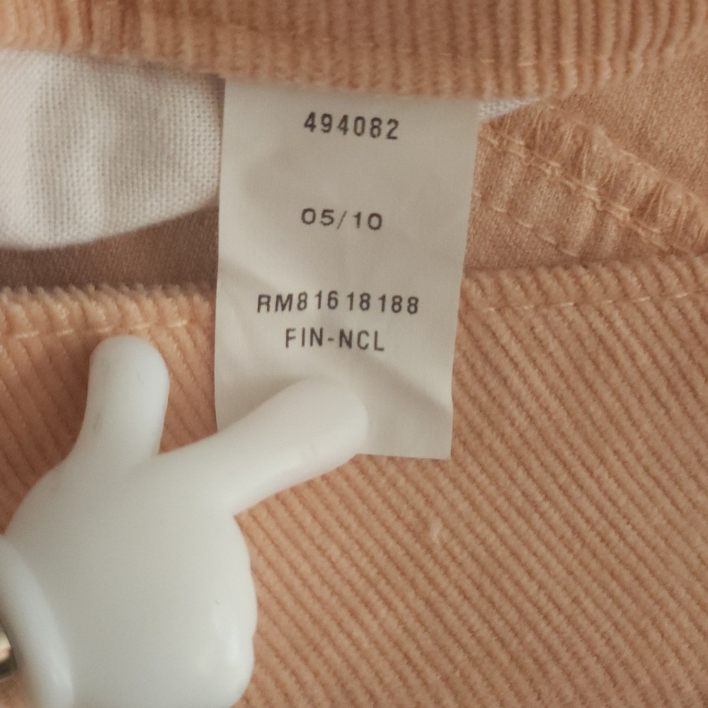 TOMMY HILFIGER Peach Mini Skirt Y2K Womens Size 10 Pastel Preppy - Picture 9 of 9